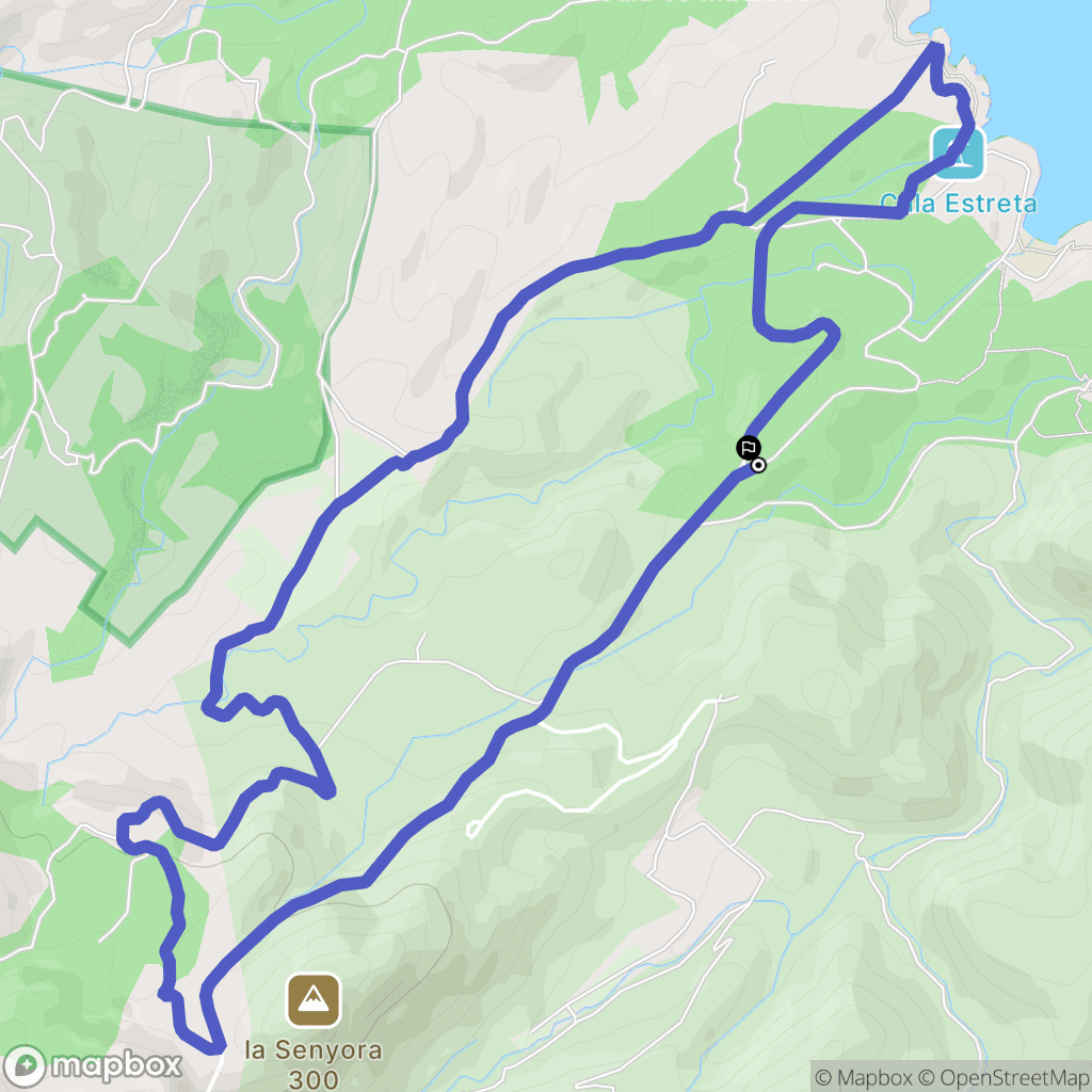 Artà : carte du parcours de randonnée - Spain