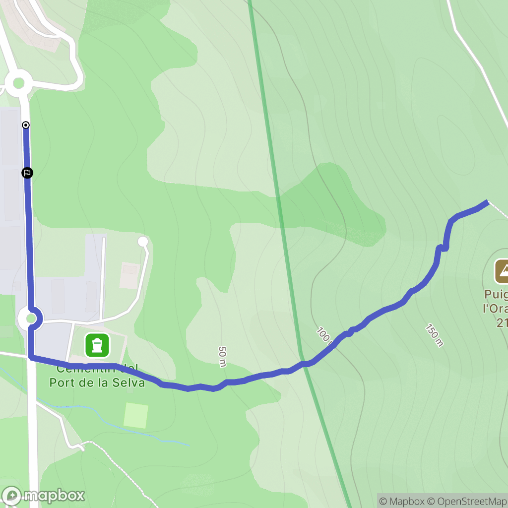 Puerto de la Selva : carte du parcours de randonnée - Spain