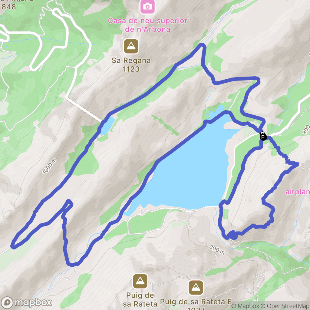 Fornalutx : carte du parcours de randonnée - Spain