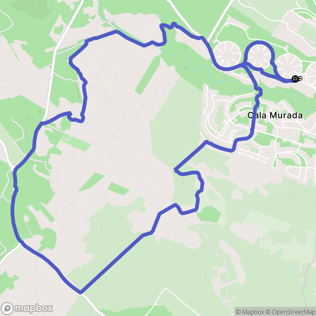 Cala Murada : carte du parcours de randonnée - Spain