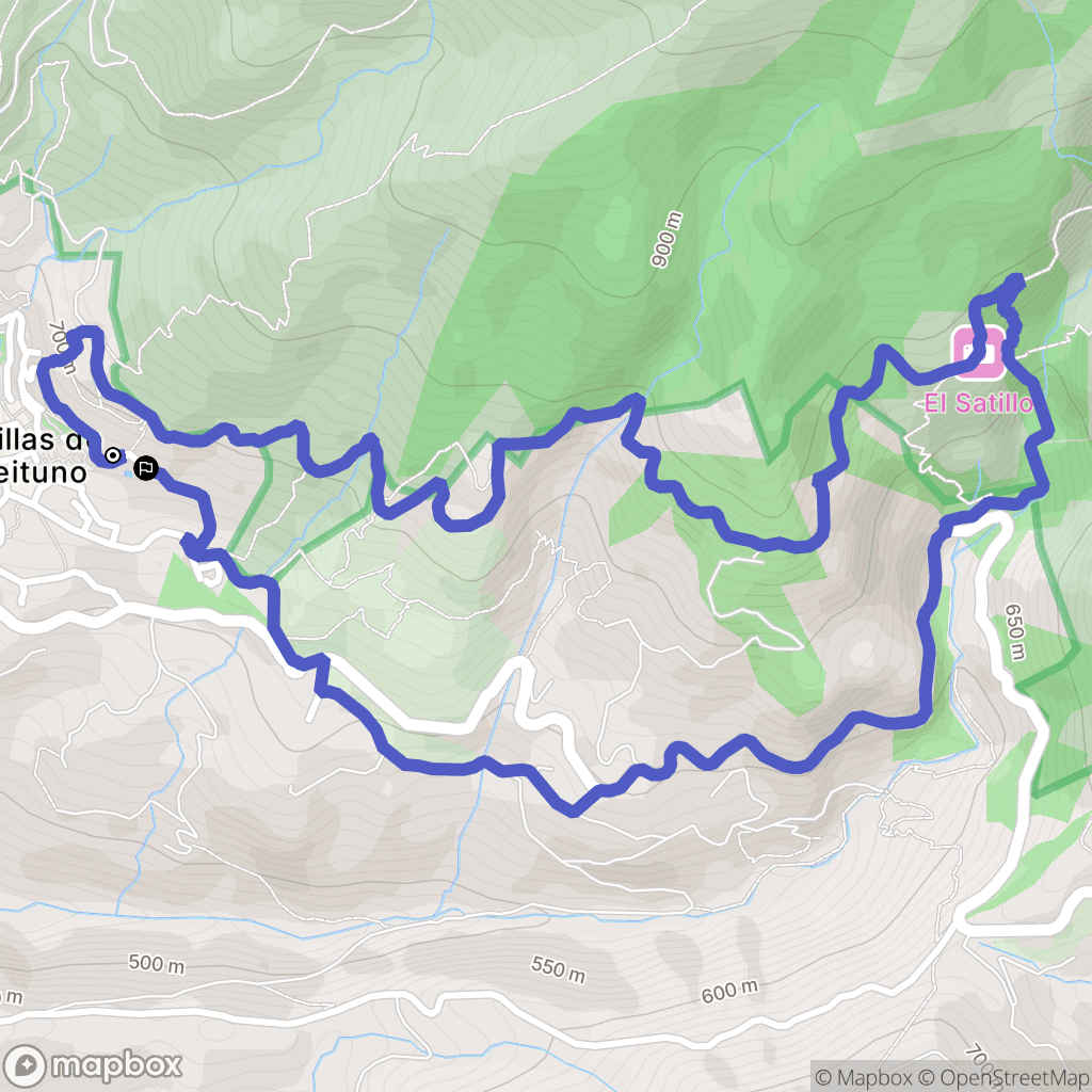 Canillas de Aceituno : carte du parcours de randonnée - Spain