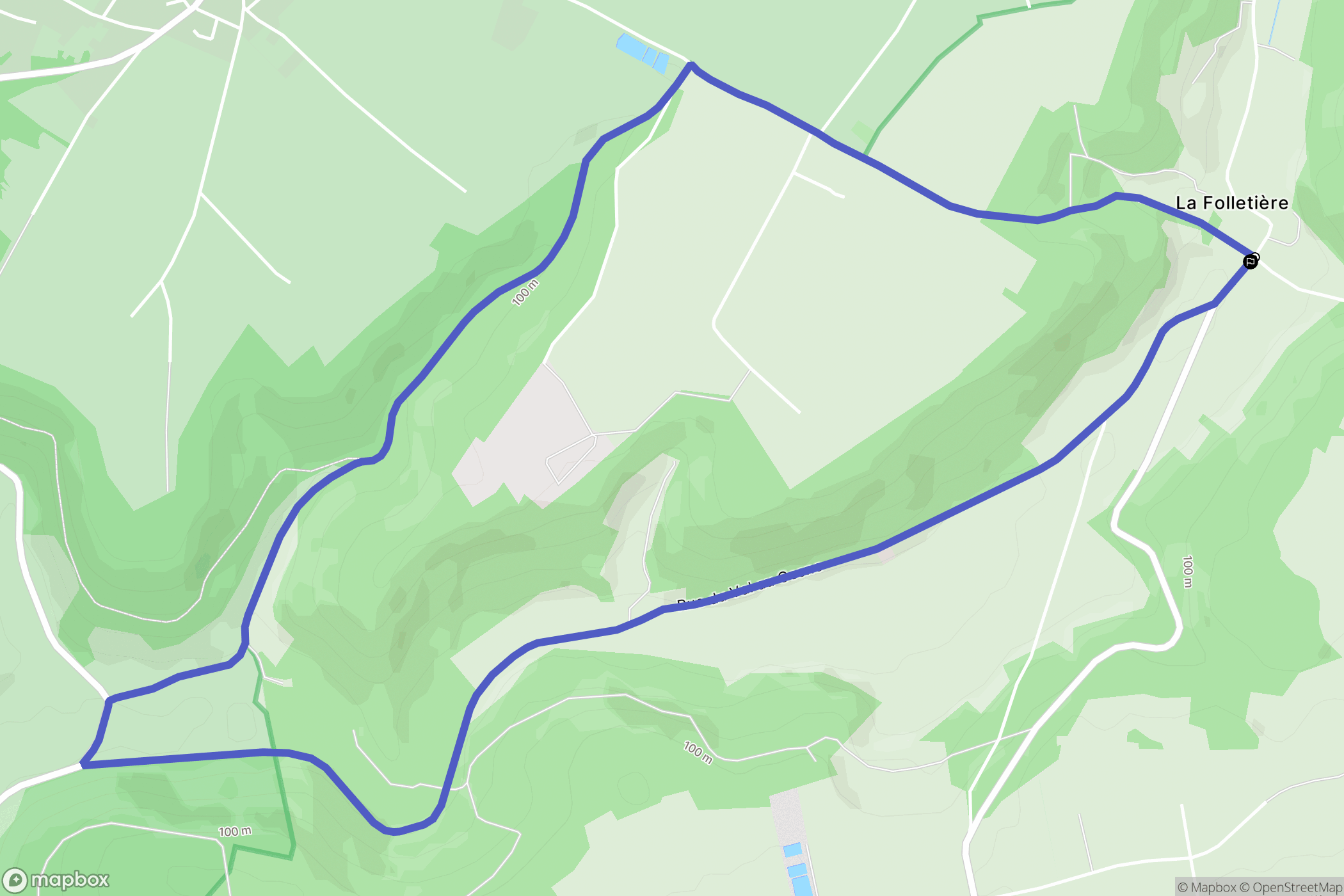 Saint-Martin-de-l'If : carte du parcours de randonnée - France