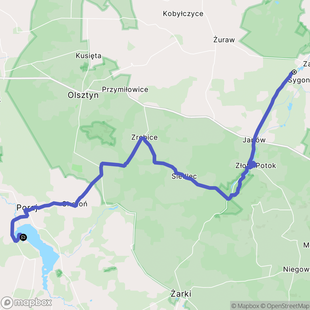 Julianka: mapa trasy - Poland