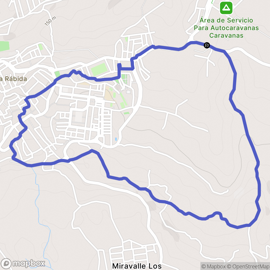 Coín : carte du parcours de randonnée - Spain