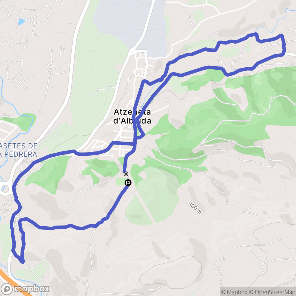 Valencia : carte du parcours de randonnée - Spain