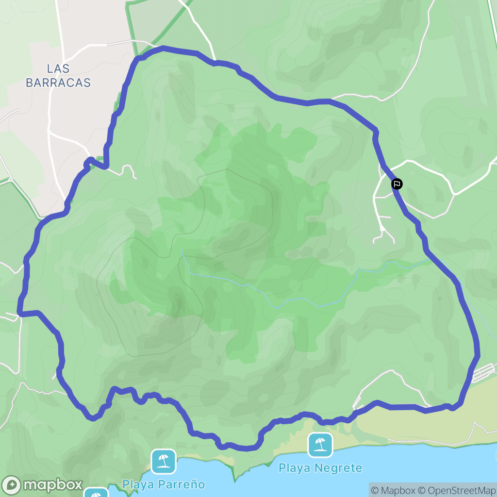 Cobaticas : carte du parcours de randonnée - Spain