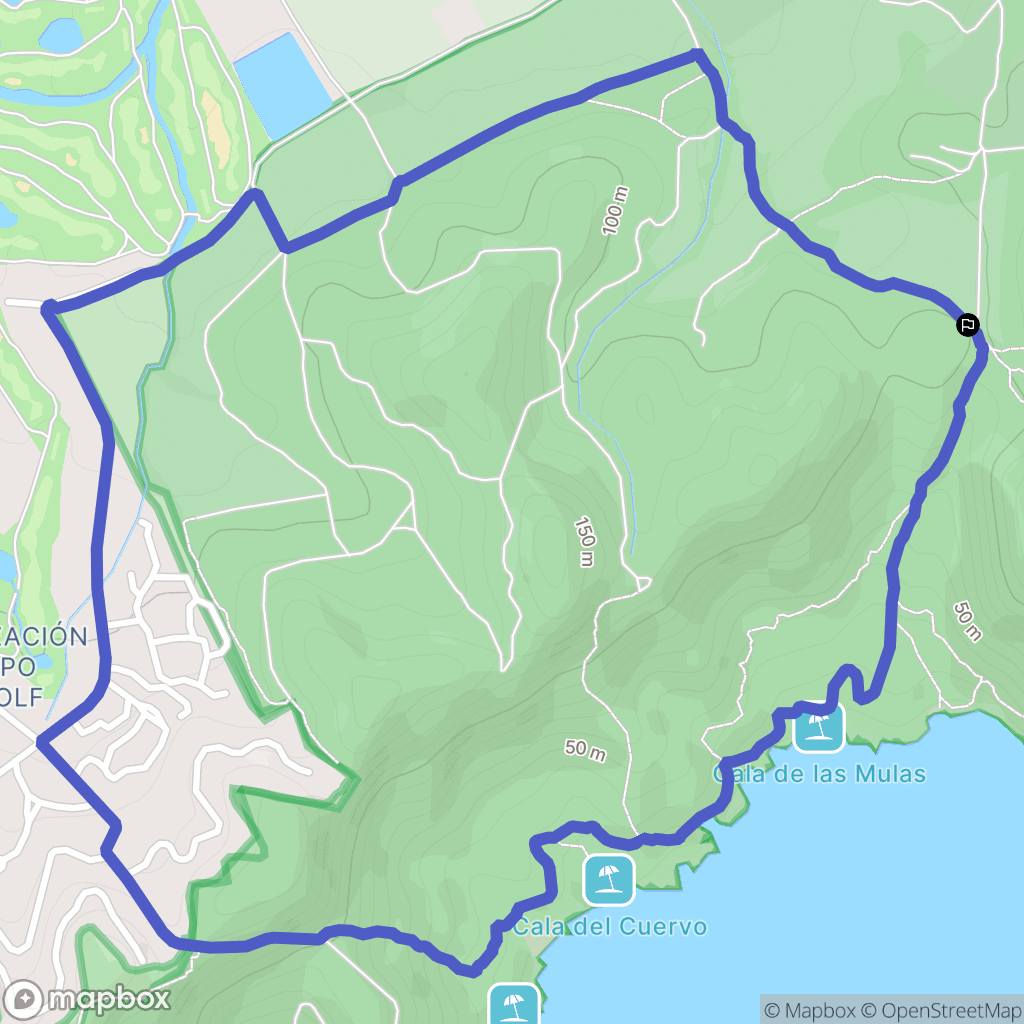 Las Barracas : carte du parcours de randonnée - Spain