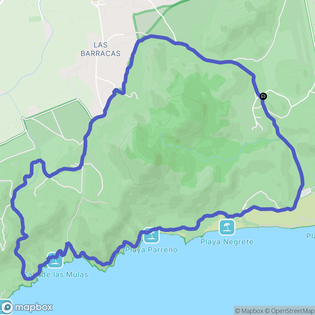 Cobaticas : carte du parcours de randonnée - Spain