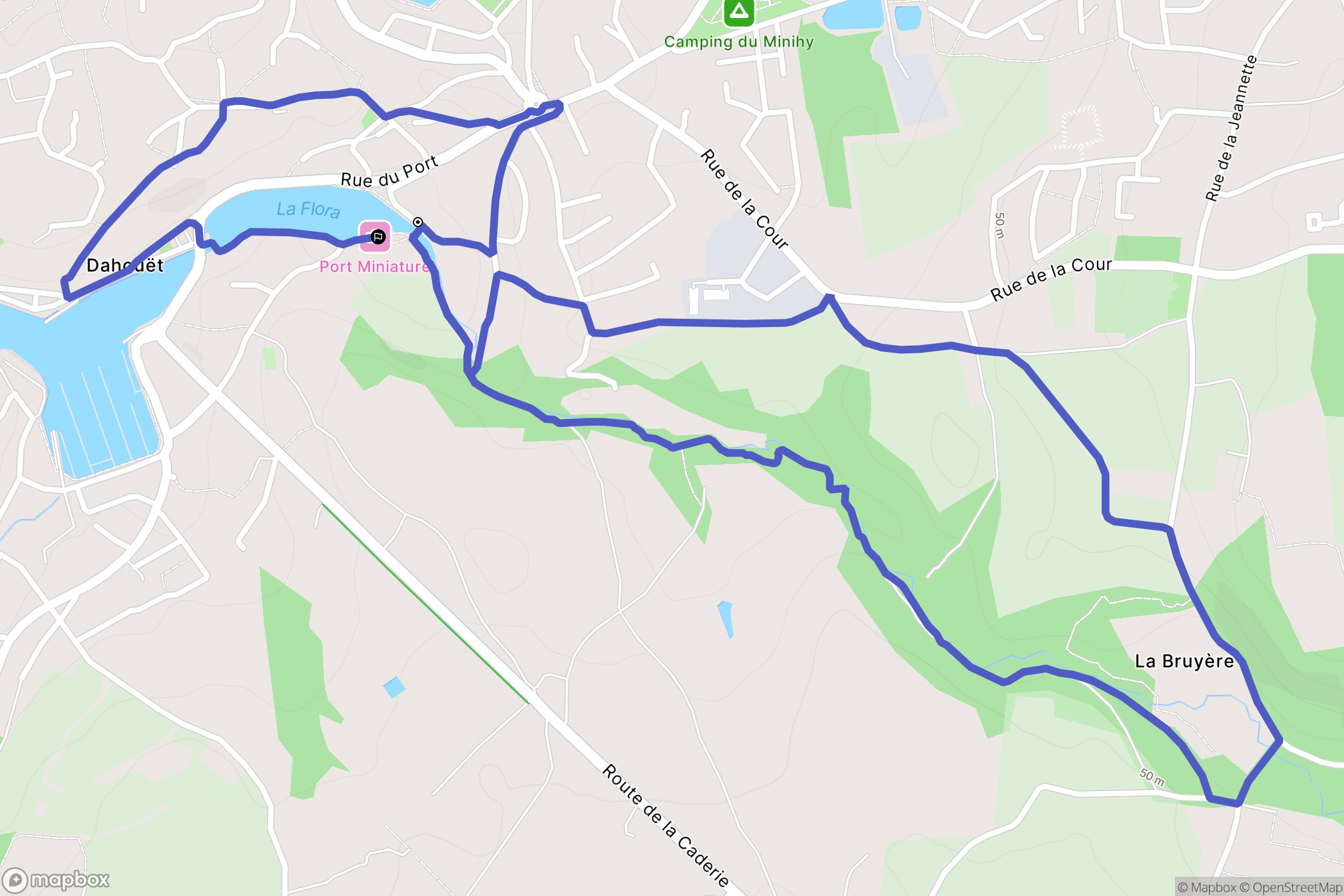 Pléneuf-Val-André : carte du parcours de randonnée - France