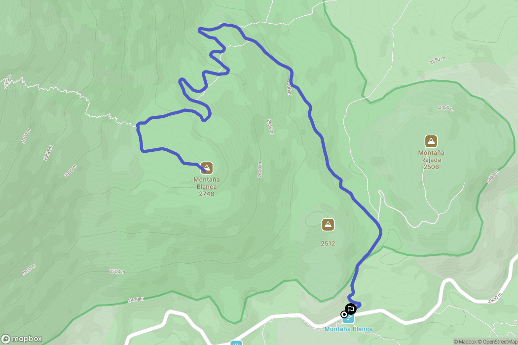 Paradores Cañadas del Teide : carte du parcours de randonnée - Spain