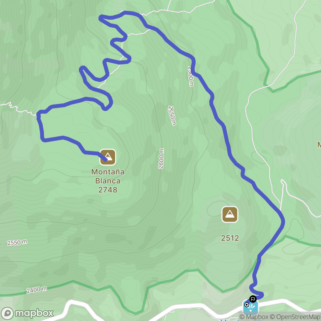 Paradores Cañadas del Teide : carte du parcours de randonnée - Spain