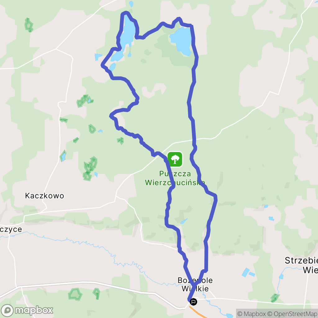 Bożepole Wielkie: mapa trasy - Poland