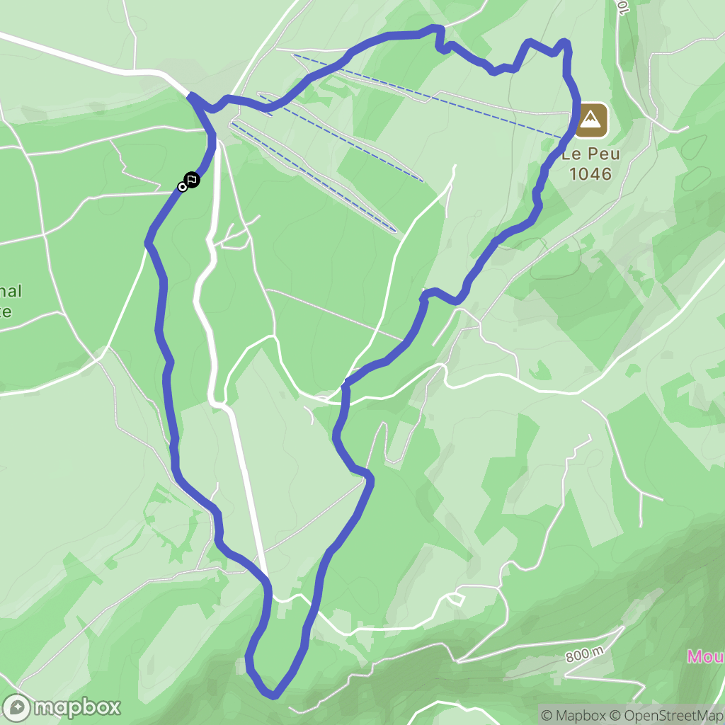 Charquemont : carte du parcours de randonnée - France