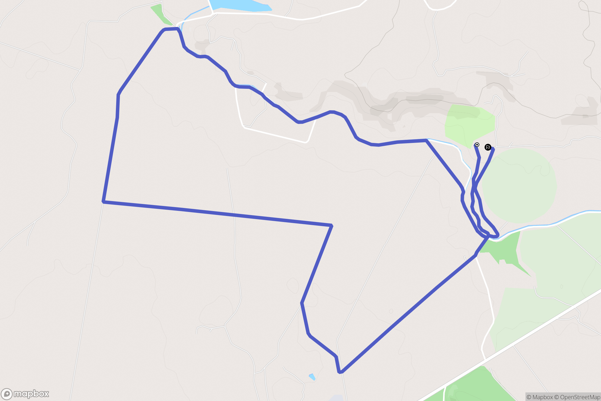 Sodeto : carte du parcours de randonnée - Spain