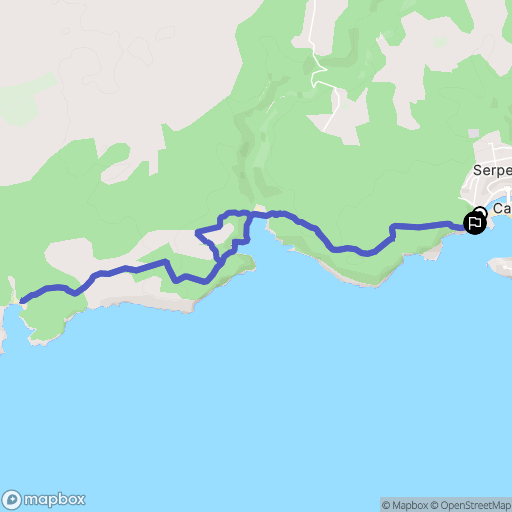 Serpentona : carte du parcours de randonnée - Spain