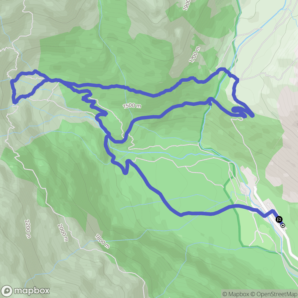 Espierba : carte du parcours de randonnée - Spain