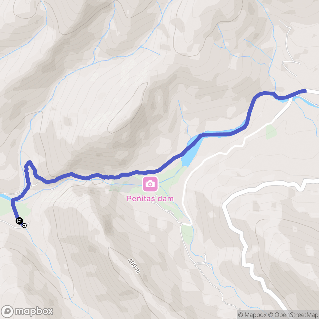 Pájara : carte du parcours de randonnée - Spain