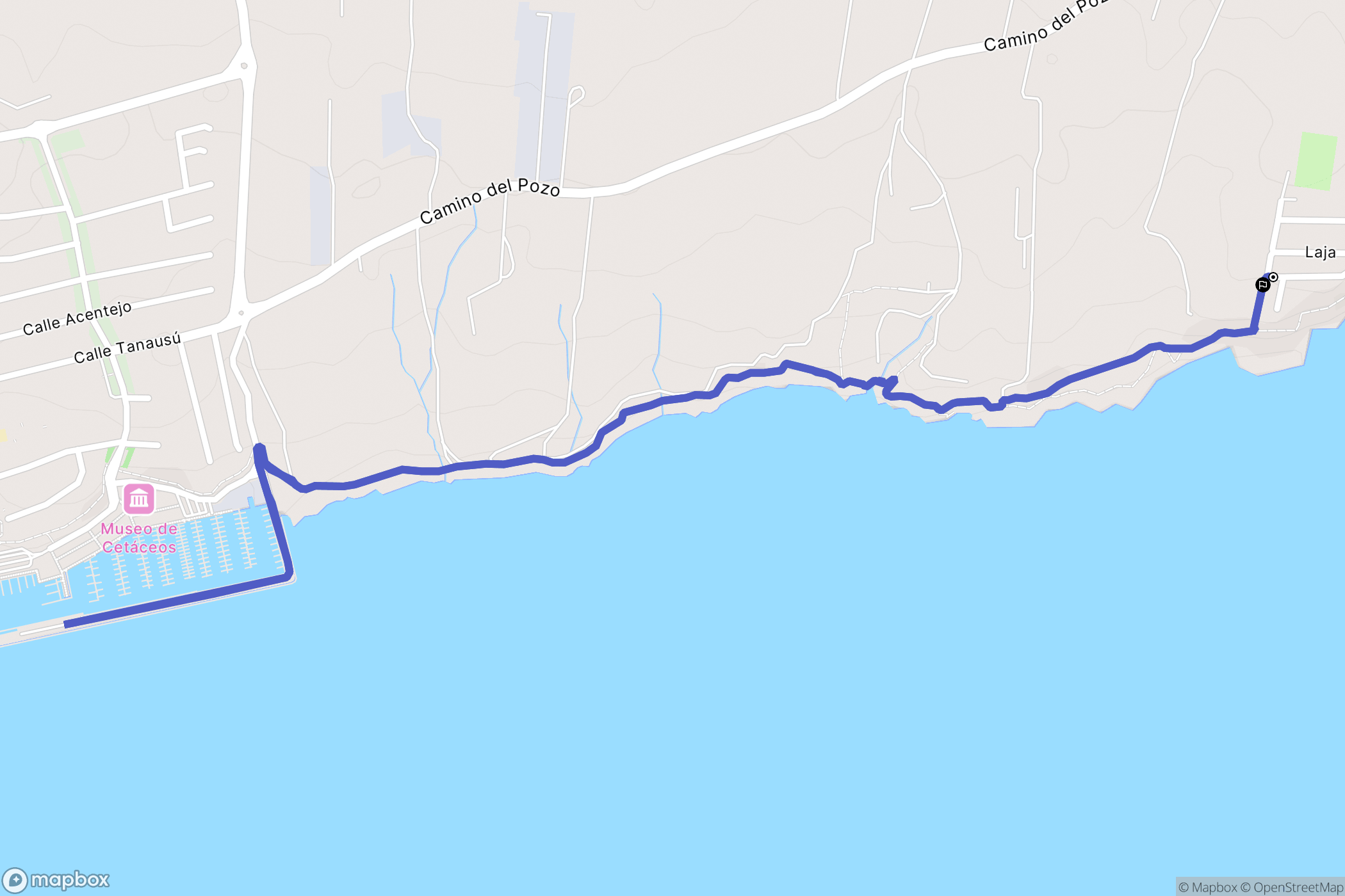 Puerto del Carmen : carte du parcours de randonnée - Spain