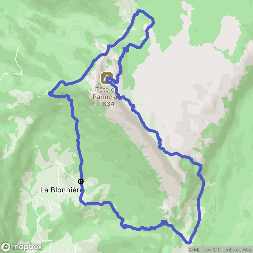 Dingy-Saint-Clair : carte du parcours de randonnée - France