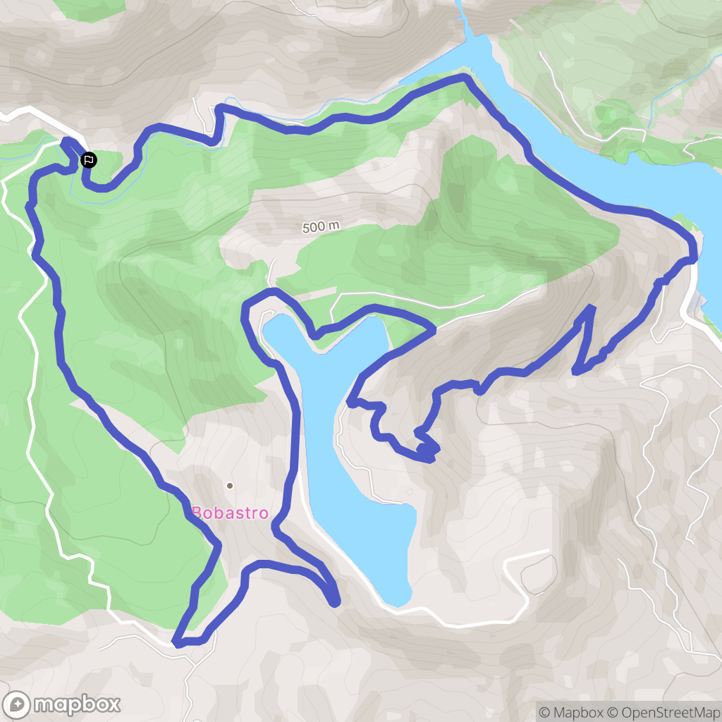 Ardales : carte du parcours de randonnée - Spain