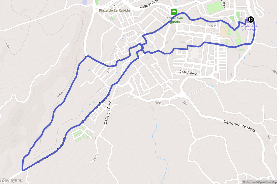 Coín : carte du parcours de randonnée - Spain