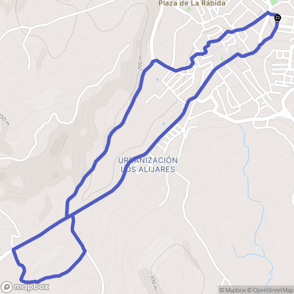 Coín : carte du parcours de randonnée - Spain