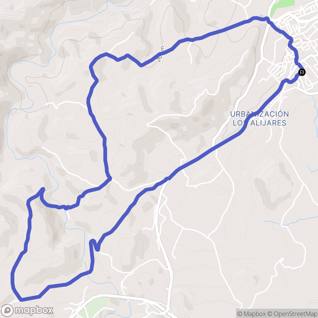 Coín : carte du parcours de randonnée - Spain