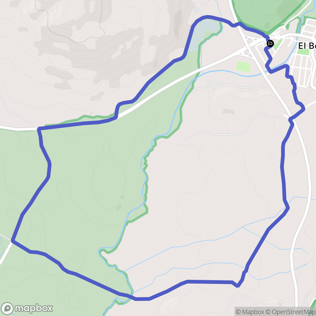 El Bosque : carte du parcours de randonnée - Spain