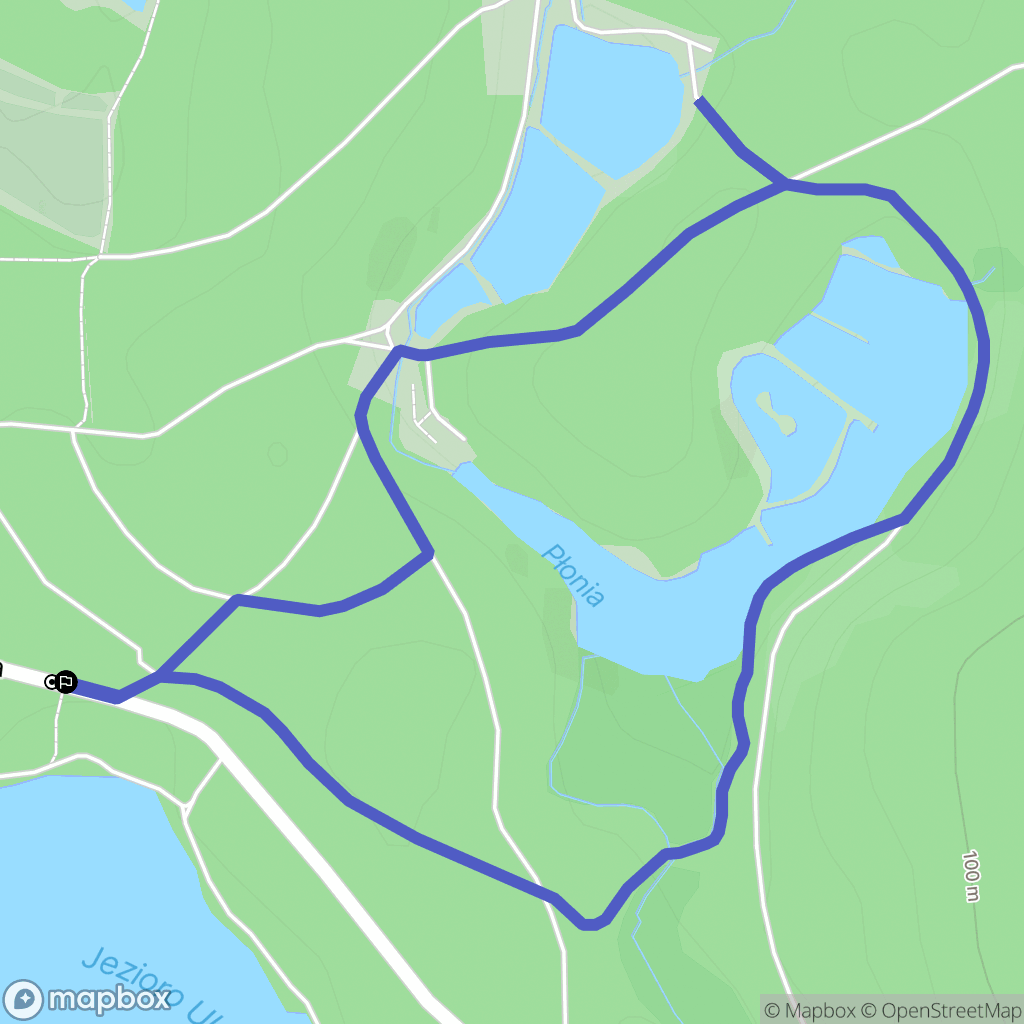 Barlinek: mapa trasy - Poland