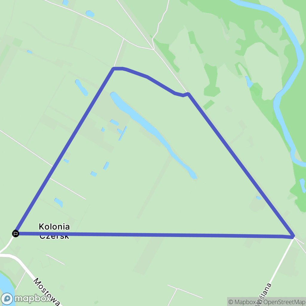Czersk: mapa trasy - Poland