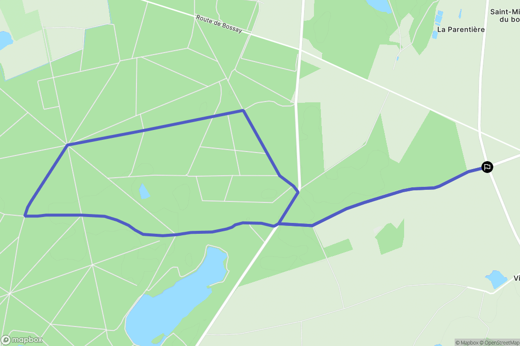 Preuilly-sur-Claise : carte du parcours de randonnée - France