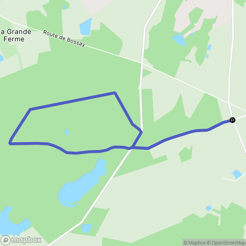 Preuilly-sur-Claise : carte du parcours de randonnée - France