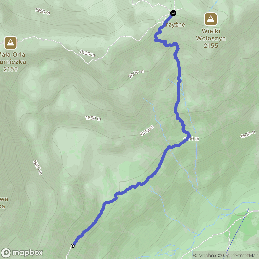 Zakopane: mapa trasy - Poland