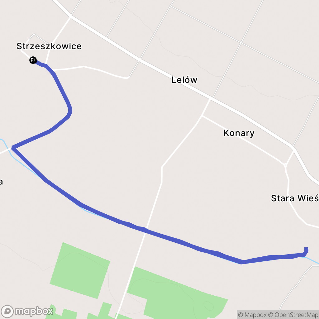 Strzeszkowice: mapa trasy - Poland
