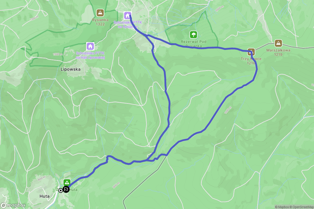 Złatna: mapa trasy - Poland