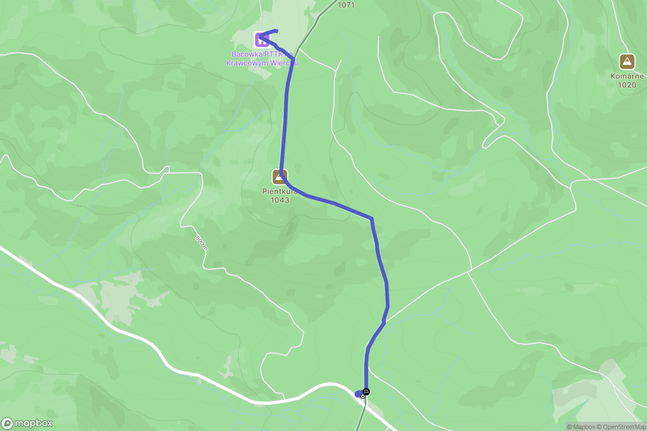 Novoť: mapa trasy - Slovakia