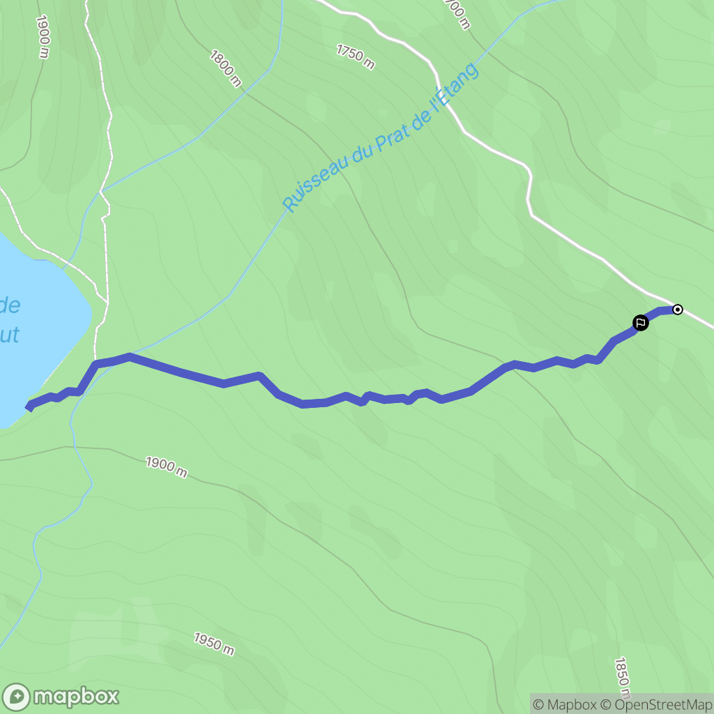 Quérigut : carte du parcours de randonnée - France
