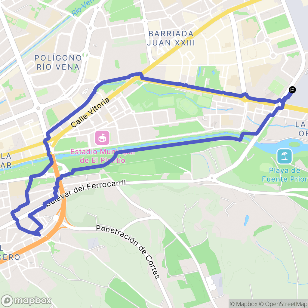Burgos : carte du parcours de randonnée - Spain