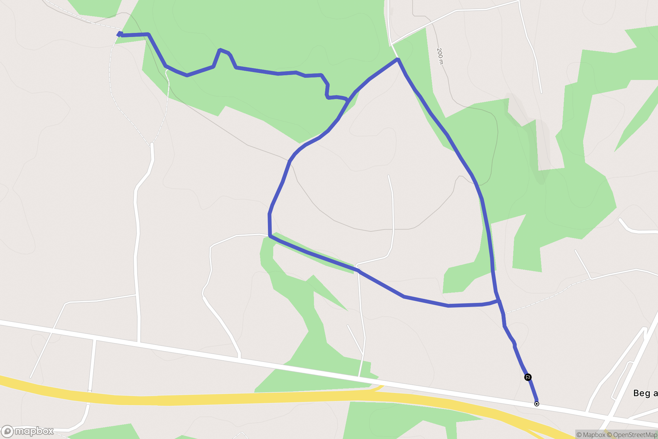 Plounévez-Moëdec : carte du parcours de randonnée - France