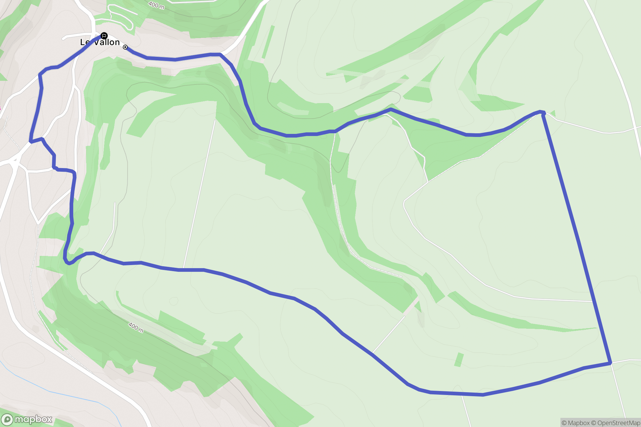Frôlois : carte du parcours de randonnée - France