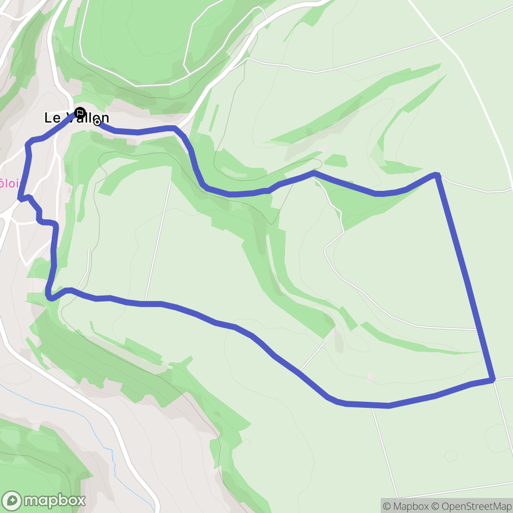 Frôlois : carte du parcours de randonnée - France