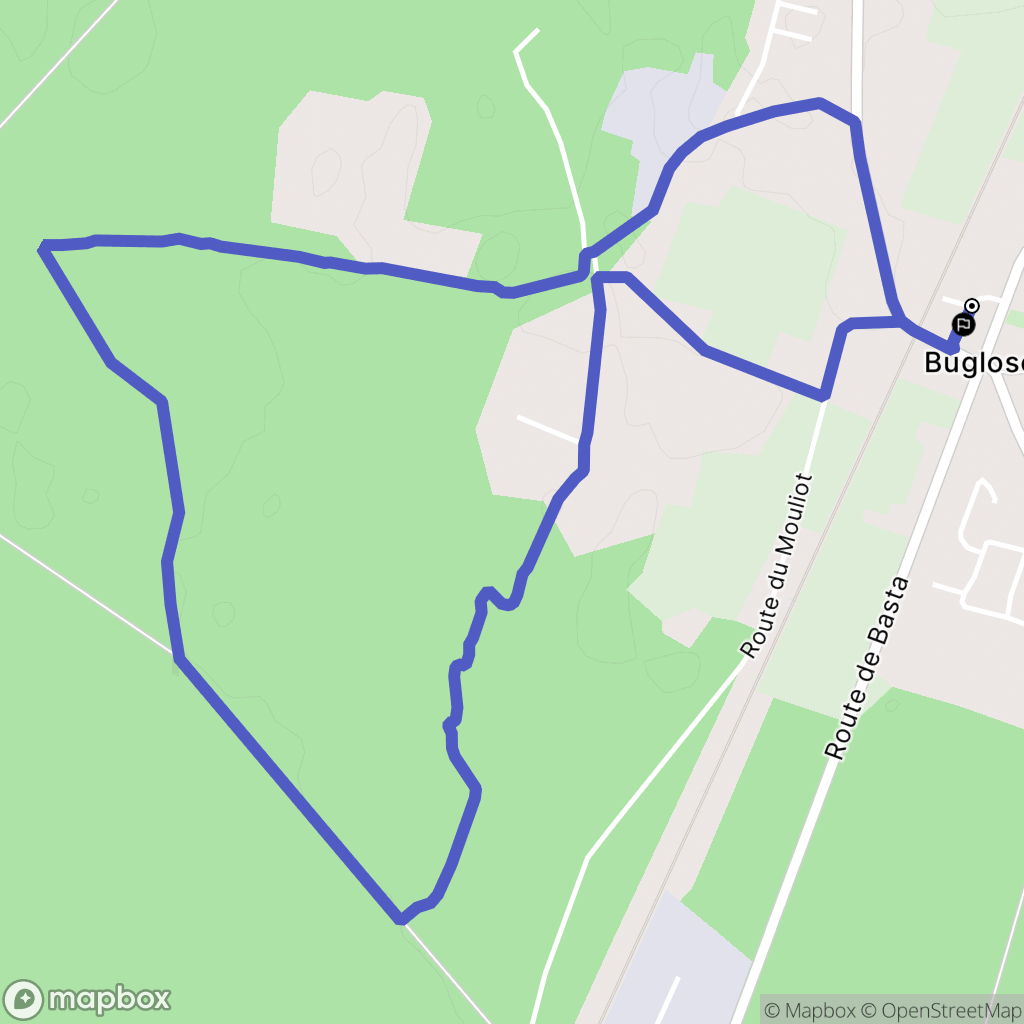 Saint-Vincent-de-Paul : carte du parcours de randonnée - France