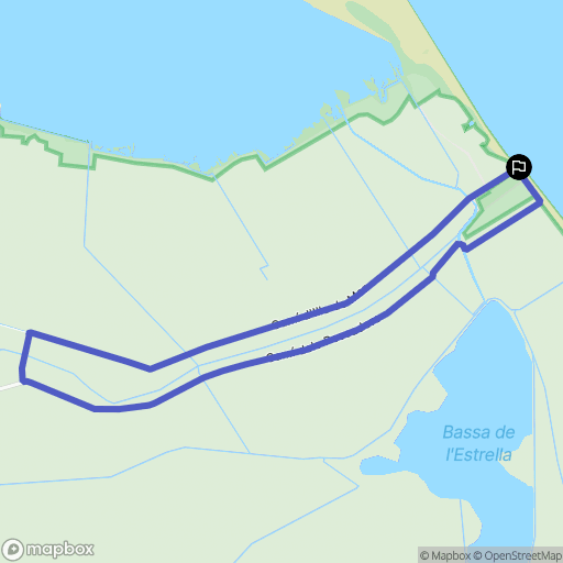 Riumar : carte du parcours de randonnée - Spain
