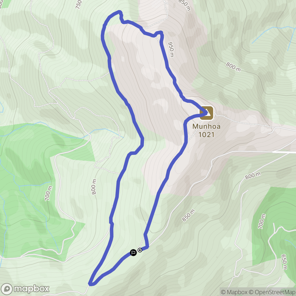 Anhaux : carte du parcours de randonnée - France