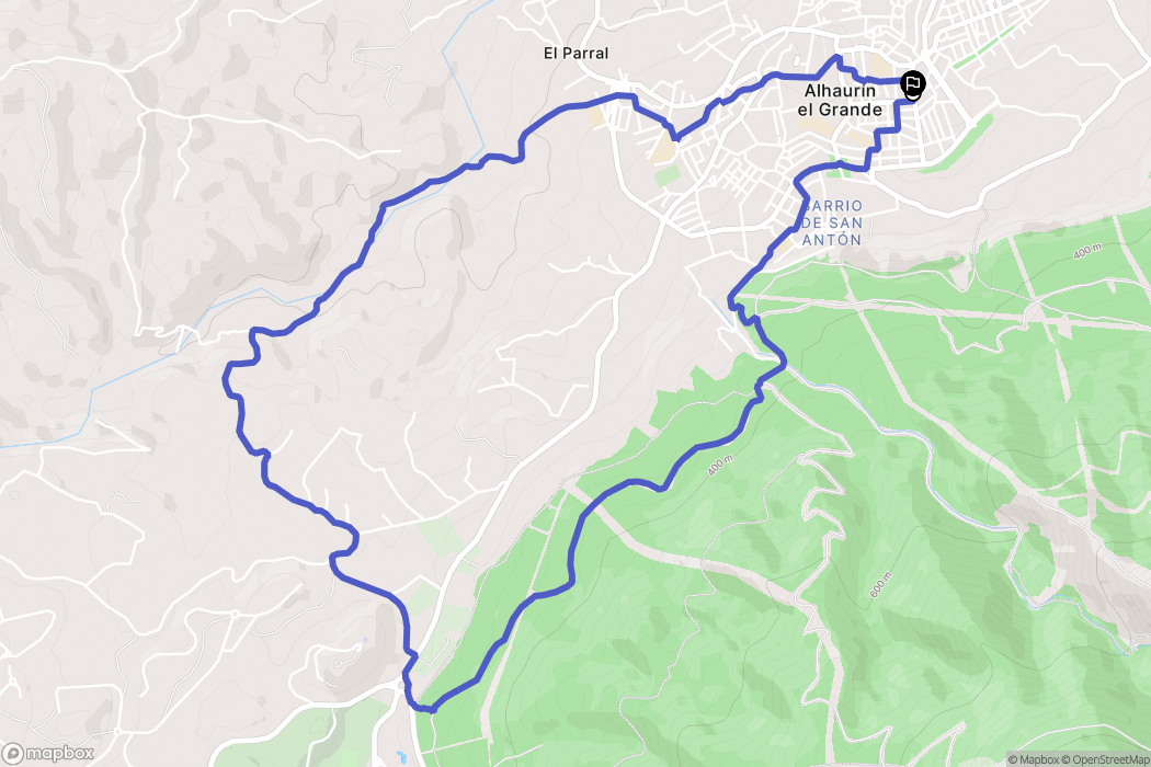 Alhaurín el Grande : carte du parcours de randonnée - Spain
