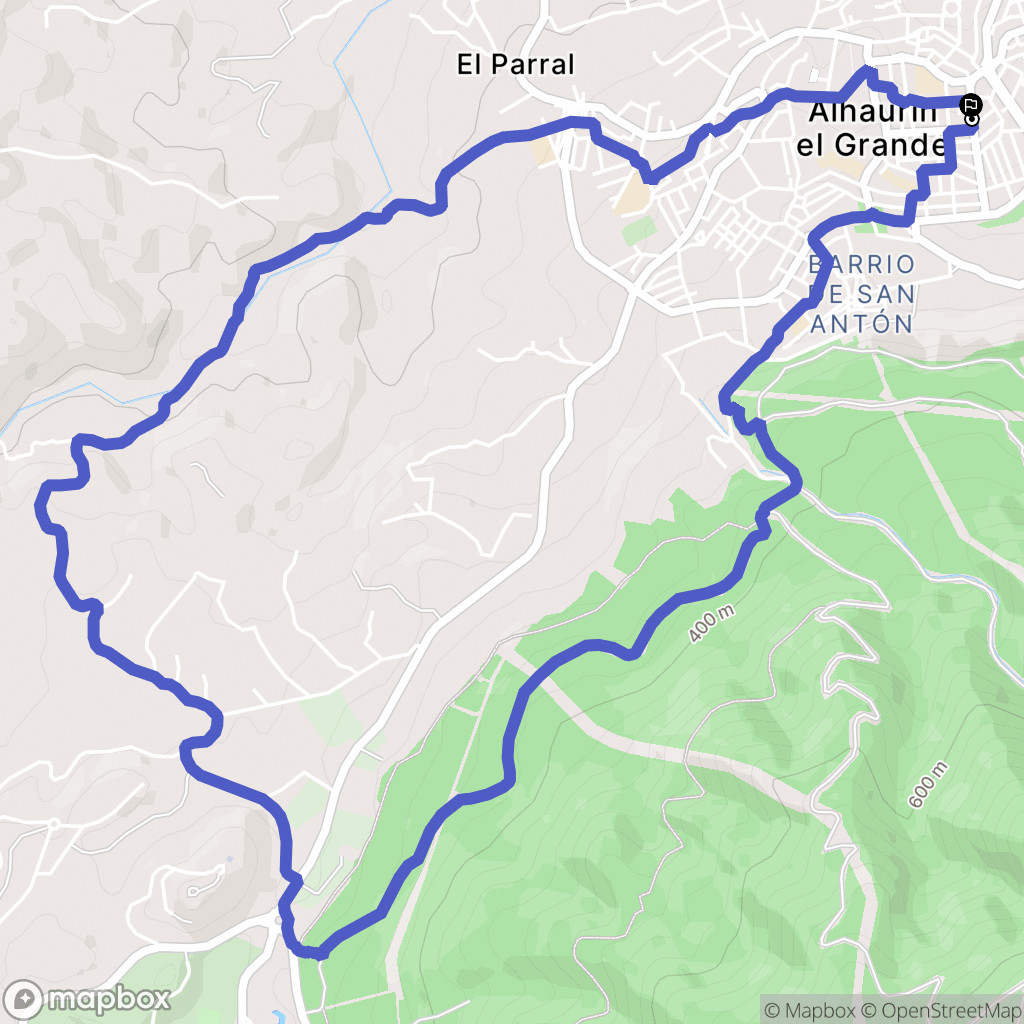 Alhaurín el Grande : carte du parcours de randonnée - Spain