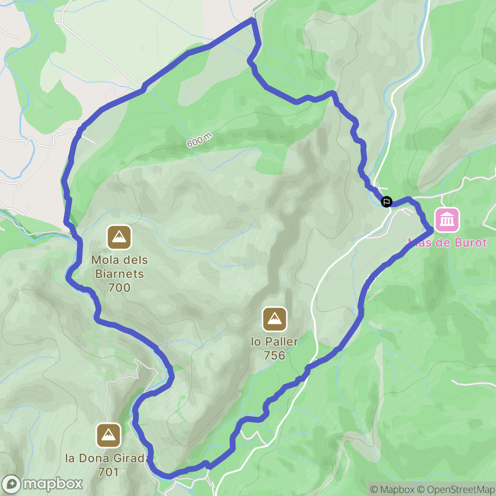 Arnes : carte du parcours de randonnée - Spain