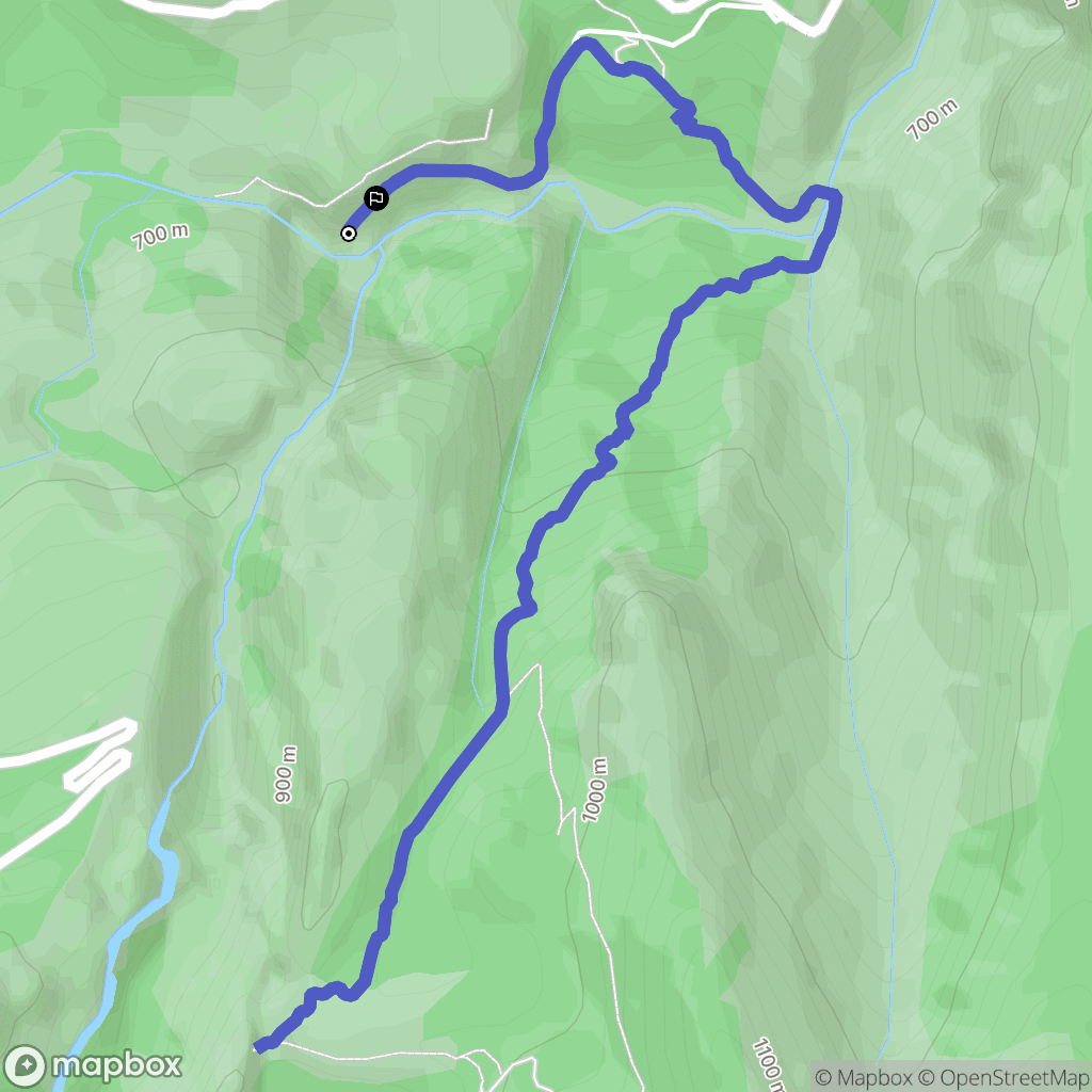 Rougon : carte du parcours de randonnée - France