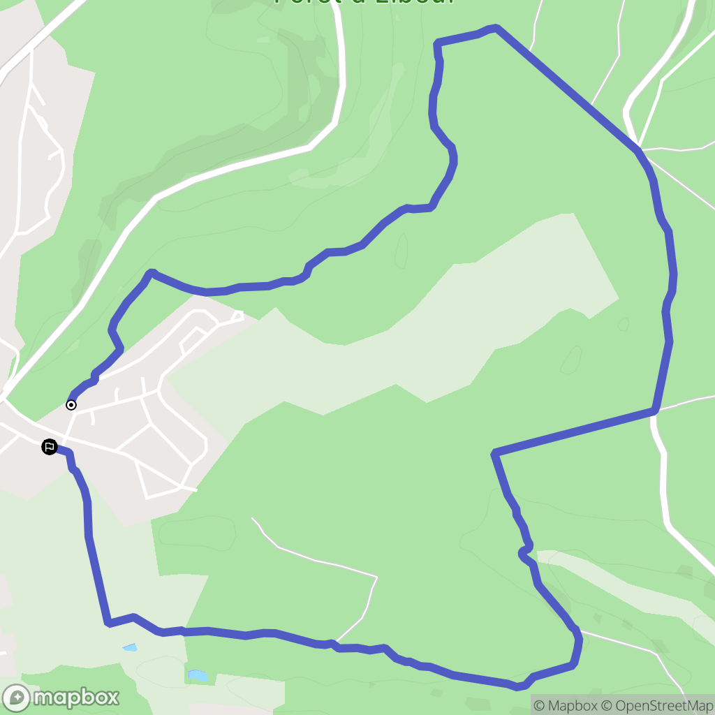 La Saussaye : carte du parcours de randonnée - France