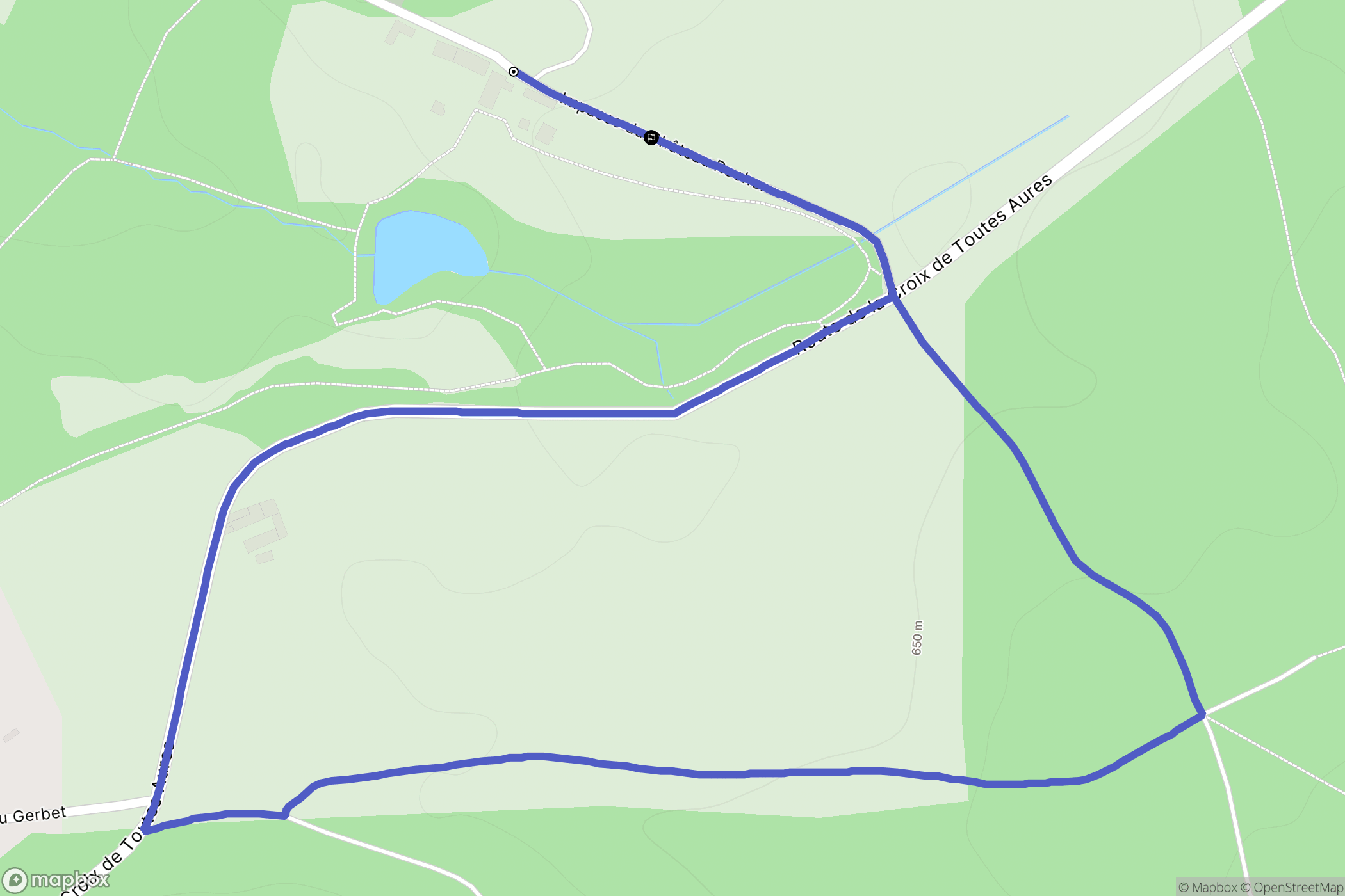 Roybon : carte du parcours de randonnée - France